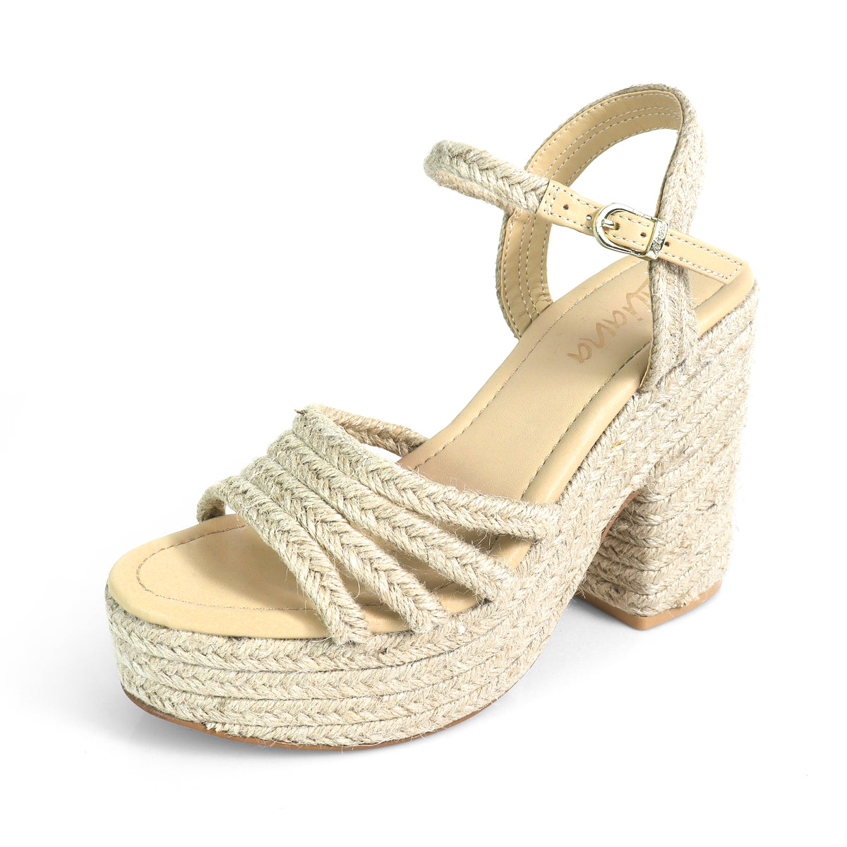 ANKLE STRAP W/ ESPADRILLE PLATFORM HEEL, DANDY-8