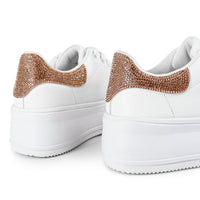 DIA-1A  OVERSIZED SNEAKER WITH HEEL COUNTER RHINESTONE