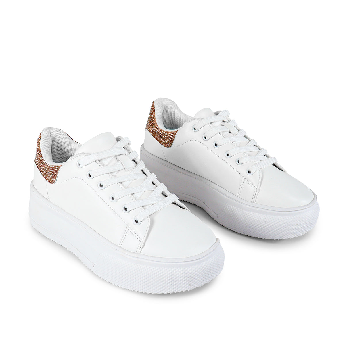 DIA-1A  OVERSIZED SNEAKER WITH HEEL COUNTER RHINESTONE