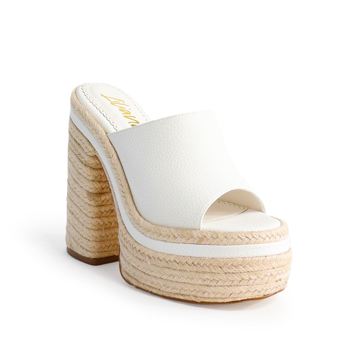 DIXIE-1 OPEN TOE ESPADRILLE PLATFORM HEEL