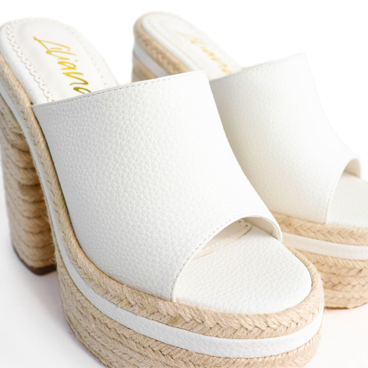 DIXIE-1 OPEN TOE ESPADRILLE PLATFORM HEEL