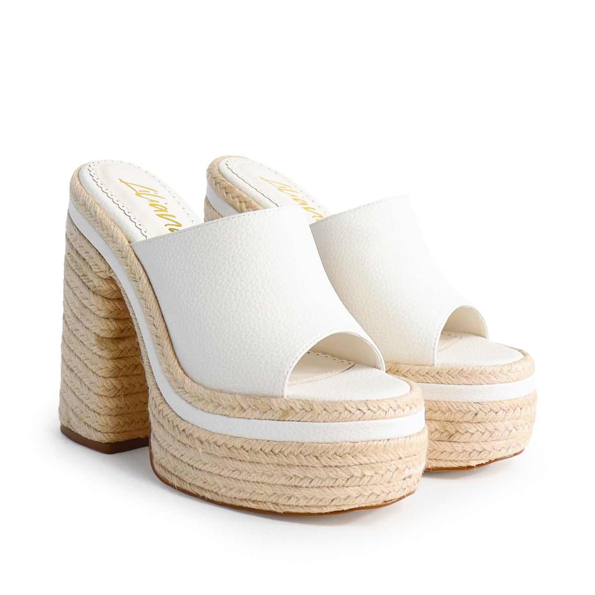 DIXIE-1 OPEN TOE ESPADRILLE PLATFORM HEEL