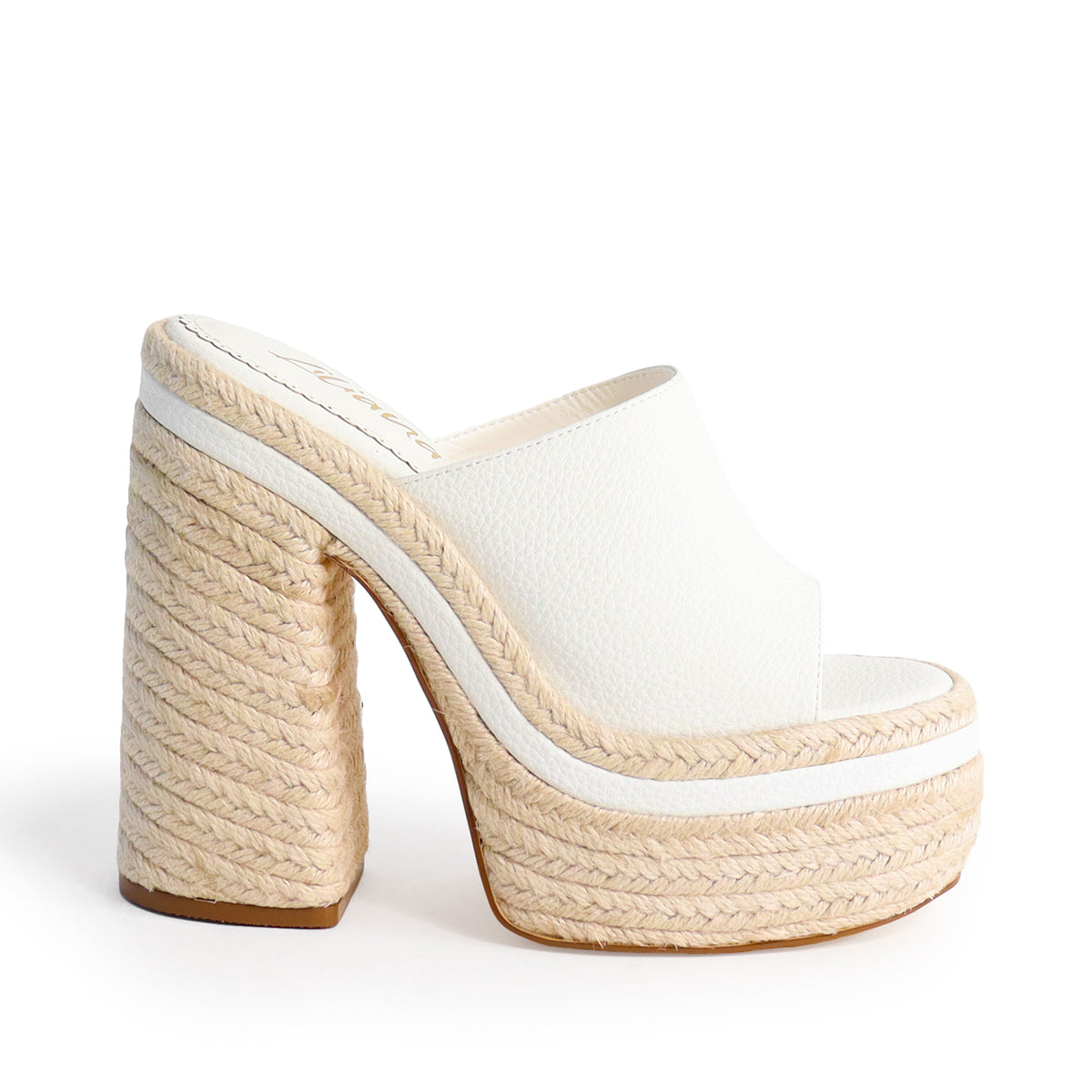 DIXIE-1 OPEN TOE ESPADRILLE PLATFORM HEEL