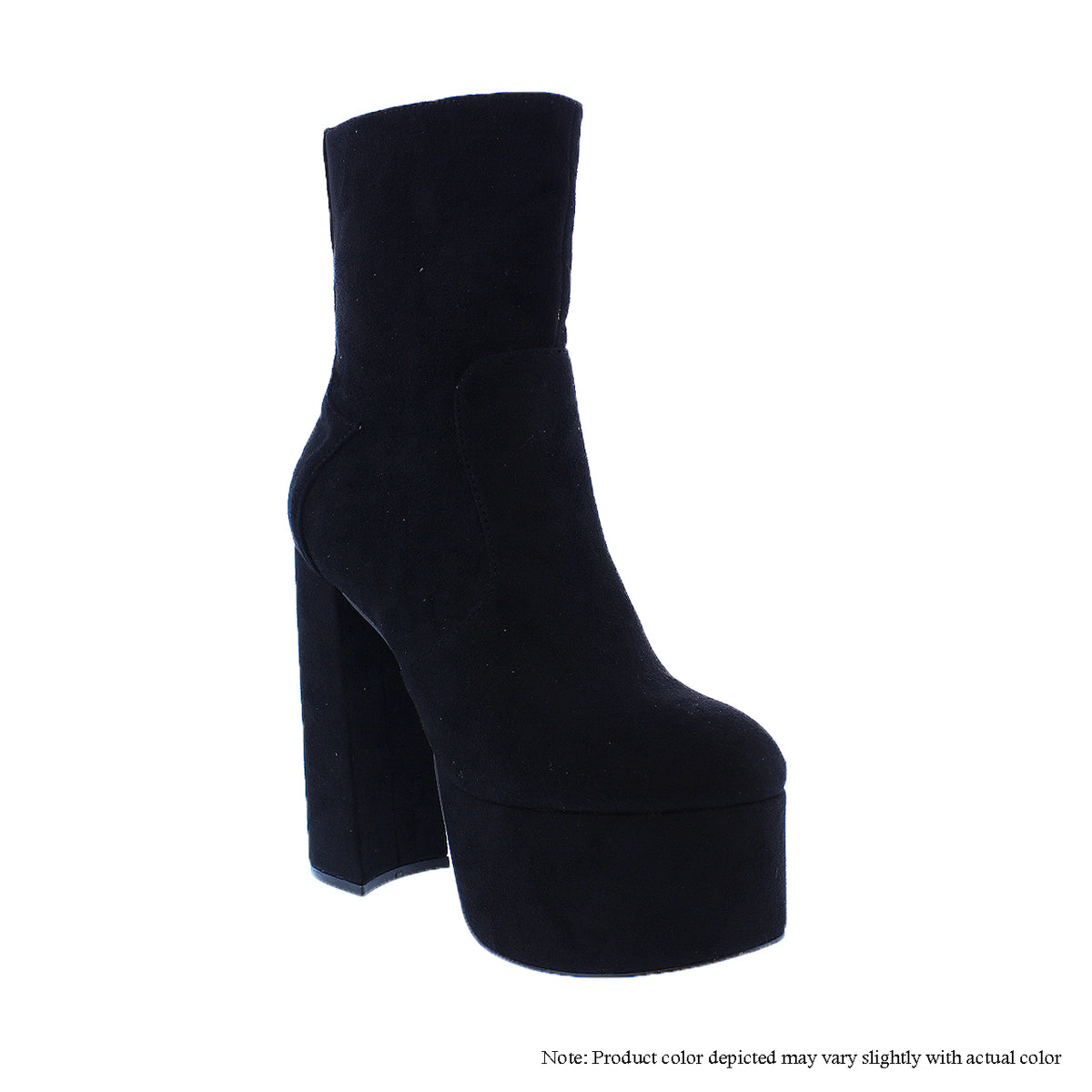 DOROLA-1-SU SUEDE PLATFORM BOOTIE - BLACK