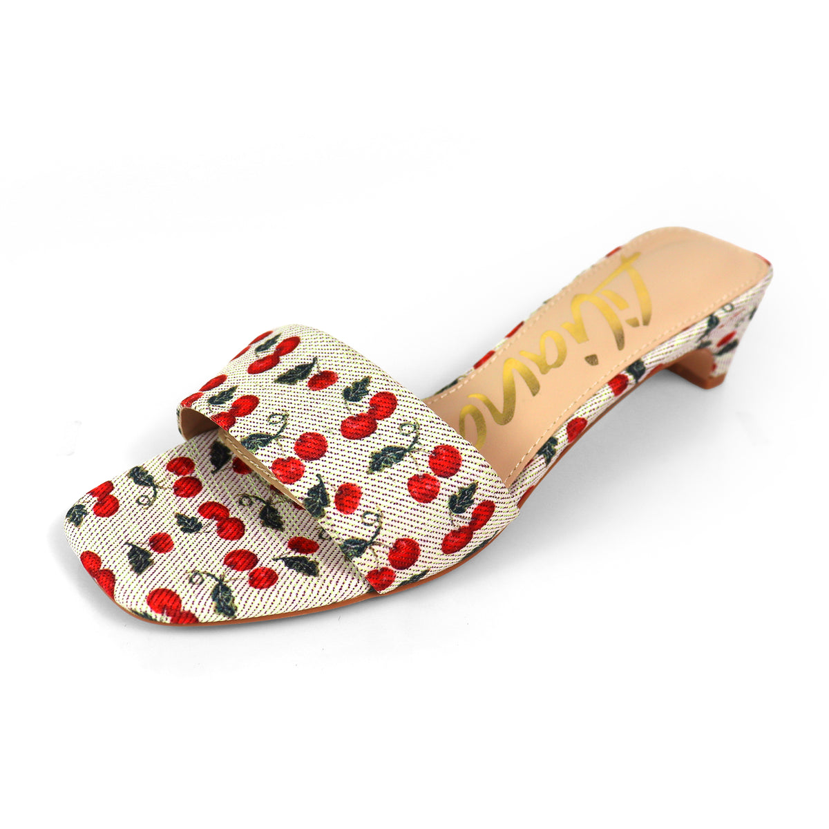 ELAINNY-1 TRANSPARENT CLEAR UPPER MULE W/ KITTEN HEEL