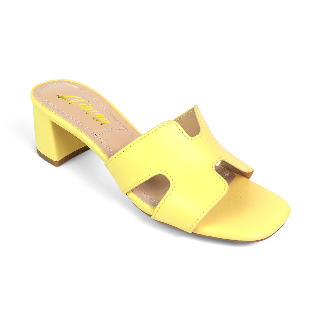 ELENA-1 ALMOND OPEN TOE MID HIGH HEEL