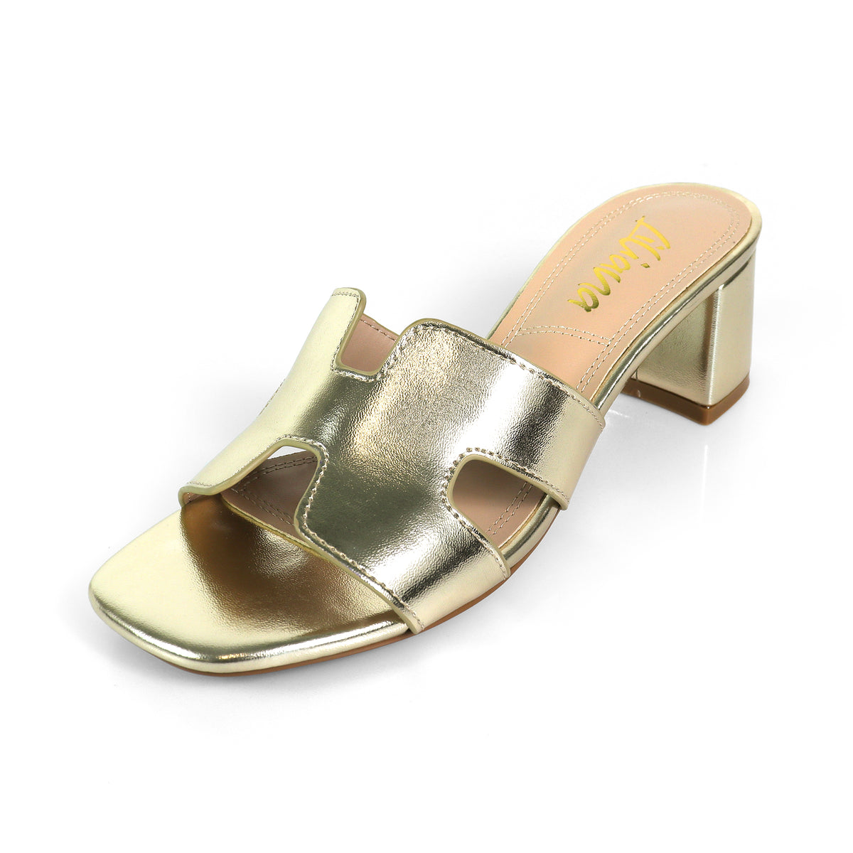 ELENA-1 ALMOND OPEN TOE MID HIGH HEEL