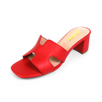 ELENA-1 ALMOND OPEN TOE MID HIGH HEEL