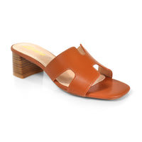 ELENA-1 ALMOND OPEN TOE MID HIGH HEEL