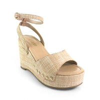 ERIN-1 ANKLE STRAP STUD WEDGE