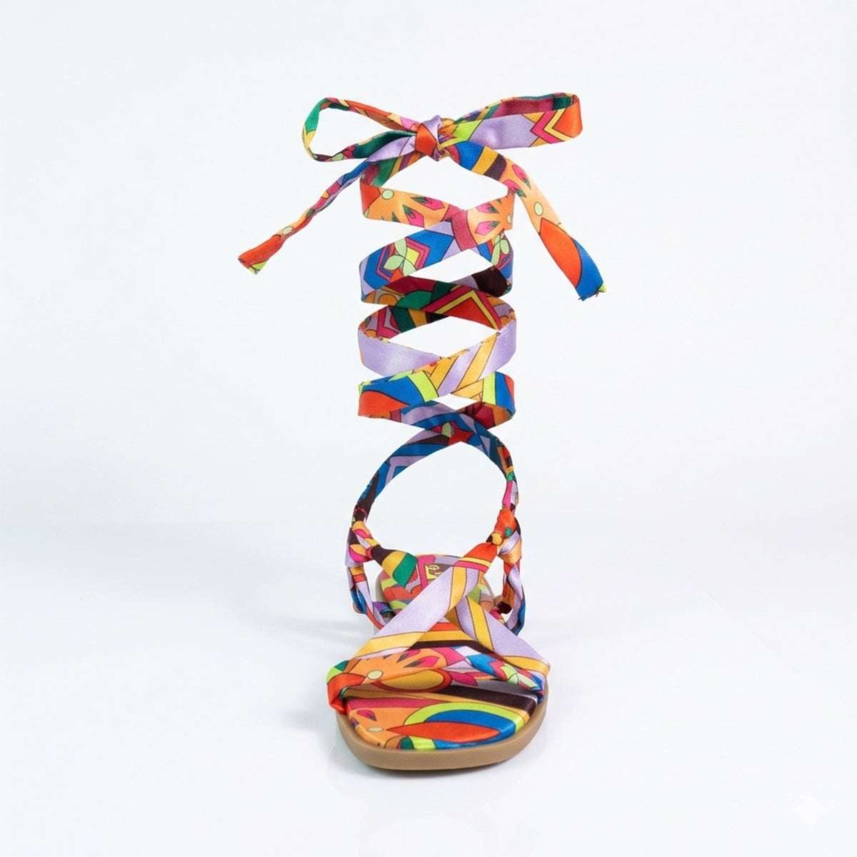 STRAPPY LACE UP SANDAL, EVA-2