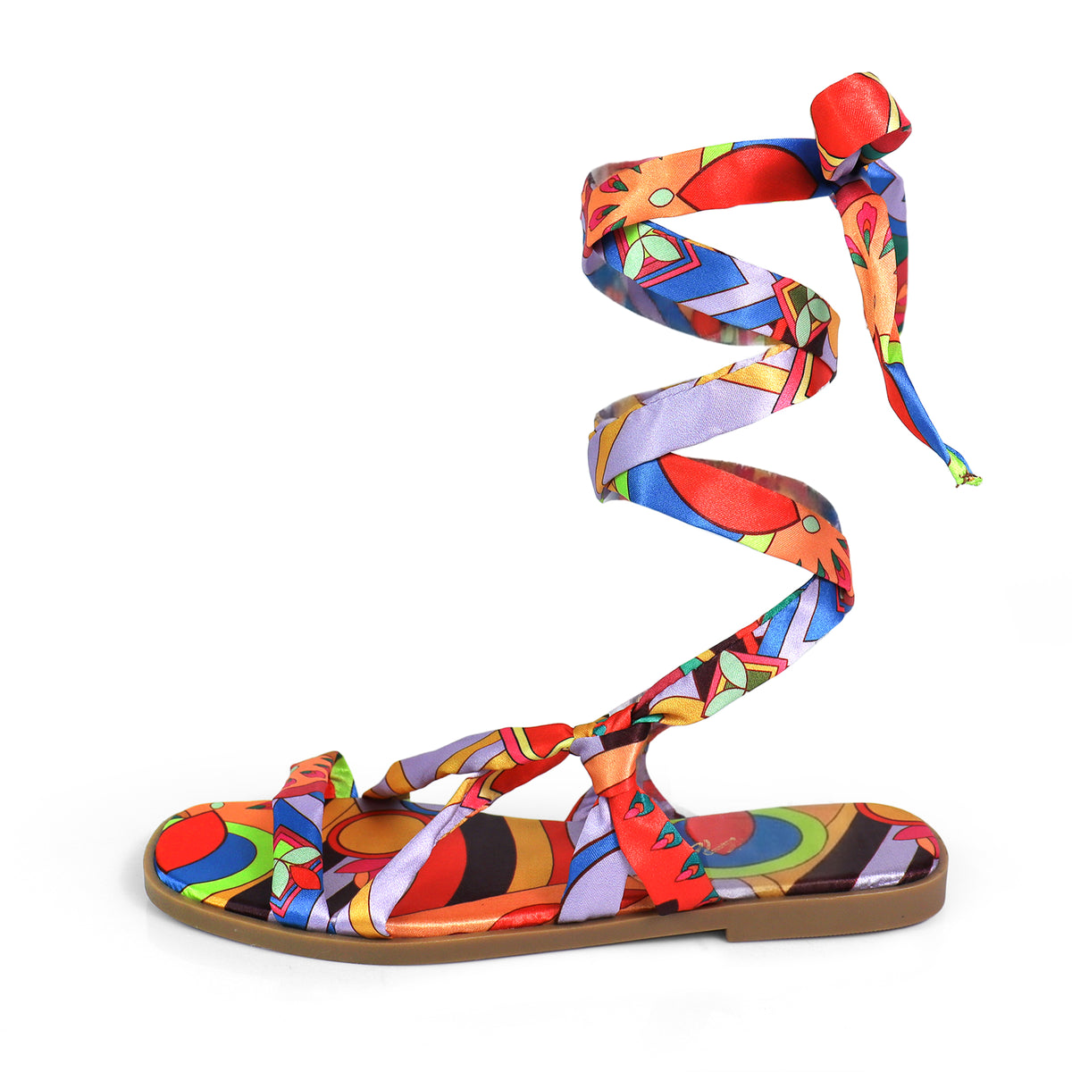 STRAPPY LACE UP SANDAL, EVA-2