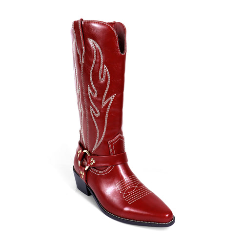 EVIE-1 COWBOY BOOTS W/ EMBROIDERED