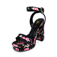 FELIZA-4 RAFFIA PLATFORM HEEL