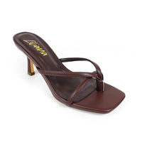 FRANKIE-1 OPEN SQUARE TOE CRISS-CROSS STRAP SANDAL KITTEN HEEL