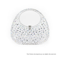 H-BOMBSHELL WOMEN CRYSTAL CLUTH HADNBAG - CLEAR