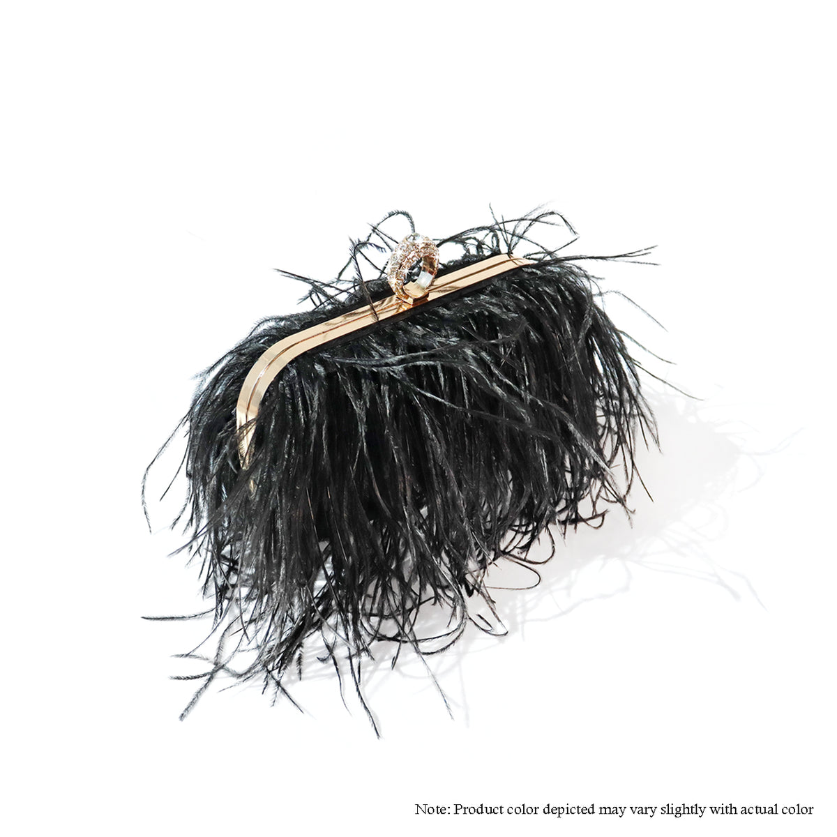 H-DUBAI WOMEN OSTRICH FEATHER HANDBAG