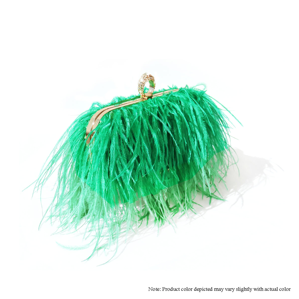 H-DUBAI WOMEN OSTRICH FEATHER HANDBAG