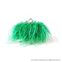 H-DUBAI WOMEN OSTRICH FEATHER HANDBAG