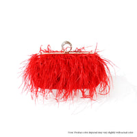 H-DUBAI WOMEN OSTRICH FEATHER HANDBAG