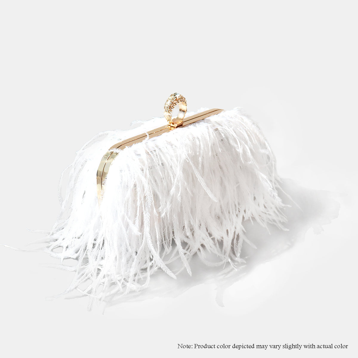 H-DUBAI WOMEN OSTRICH FEATHER HANDBAG