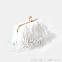 H-DUBAI WOMEN OSTRICH FEATHER HANDBAG