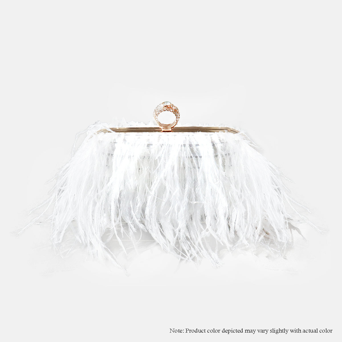 H-DUBAI WOMEN OSTRICH FEATHER HANDBAG