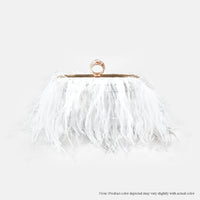 H-DUBAI WOMEN OSTRICH FEATHER HANDBAG