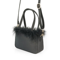 H-FAIRY OSTRICH FEATHER STRAP SHOULDER HANDBAG