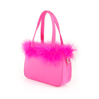 H-FAIRY OSTRICH FEATHER STRAP SHOULDER HANDBAG