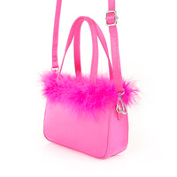 H-FAIRY OSTRICH FEATHER STRAP SHOULDER HANDBAG