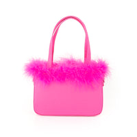 H-FAIRY OSTRICH FEATHER STRAP SHOULDER HANDBAG