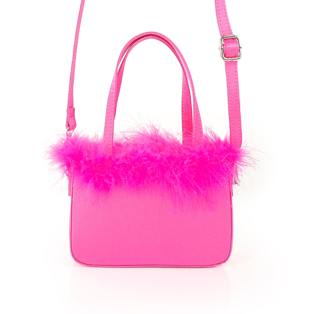 H-FAIRY OSTRICH FEATHER STRAP SHOULDER HANDBAG