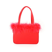 H-FAIRY OSTRICH FEATHER STRAP SHOULDER HANDBAG