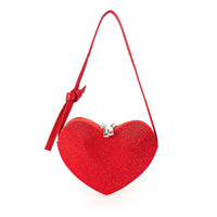 H-HEART HEART SHIP FULL RHINESTONE CROSSBODY BAG