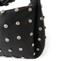 H-MUCCIA WOMEN RHINESTONE STUDDED SCRUNCH HANDLE BAG