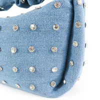 H-MUCCIA WOMEN RHINESTONE STUDDED SCRUNCH HANDLE BAG