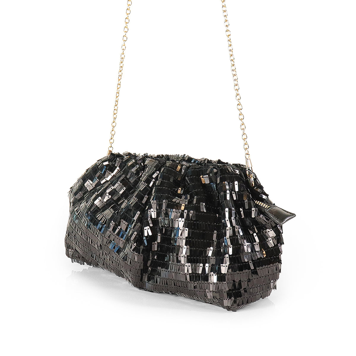 H-VIVI WOMEN SEQUIN POUCH HANDBAG