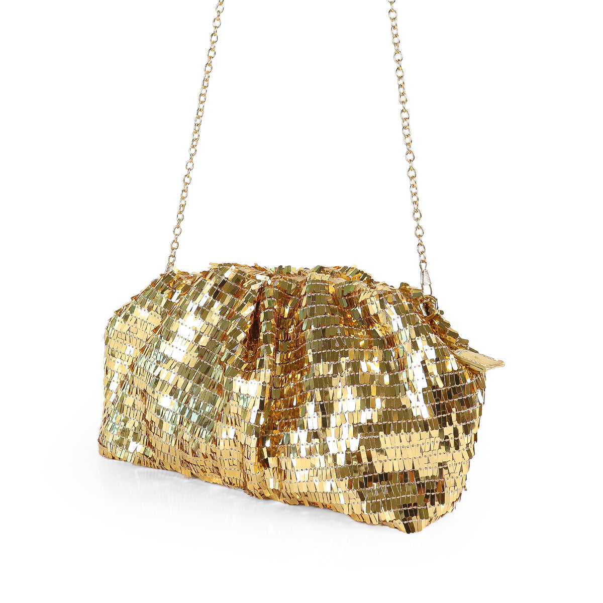 H-VIVI WOMEN SEQUIN POUCH HANDBAG