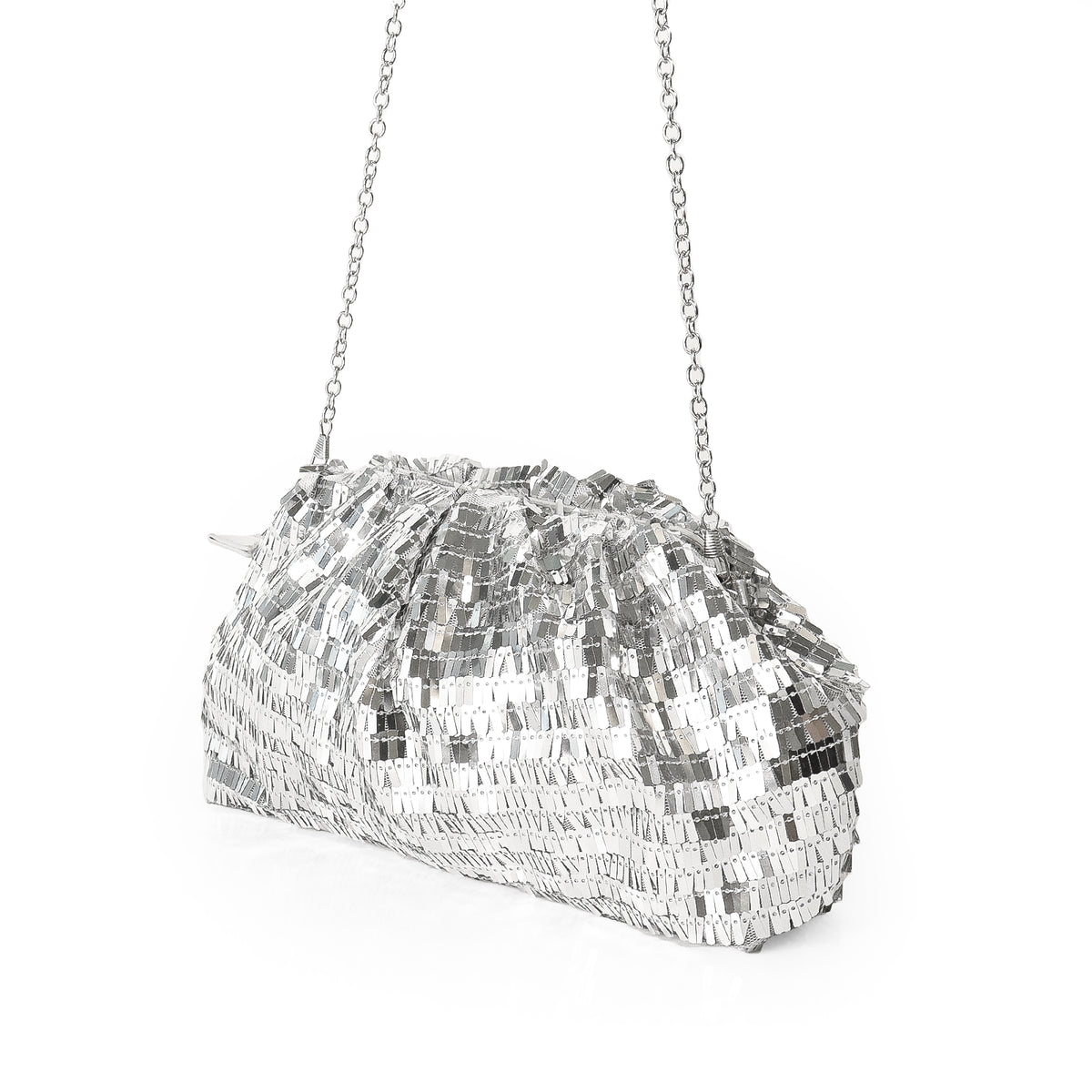 H-VIVI WOMEN SEQUIN POUCH HANDBAG