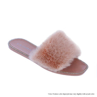 JELLI-87 JELLY FAUX FUR SLIDE SANDA SLIPPER