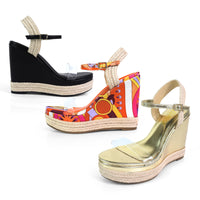 JENNIE-13 ANKLE STRAP ESPADRILLE WEDGE