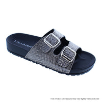 JOJOA-1 REINSTON TWO BUCKLE WITH STRAPS FOODBAD SANDALS SLIPPER