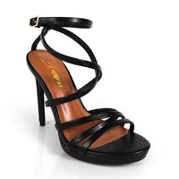 JORDIE-4 OPEN TOE STRAPPY ANCKLE STRAP W/ HIGH HEEL
