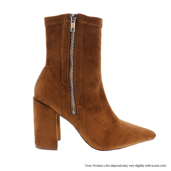 KATANA-1-SU POINTED SUEDE BOOT - TAN