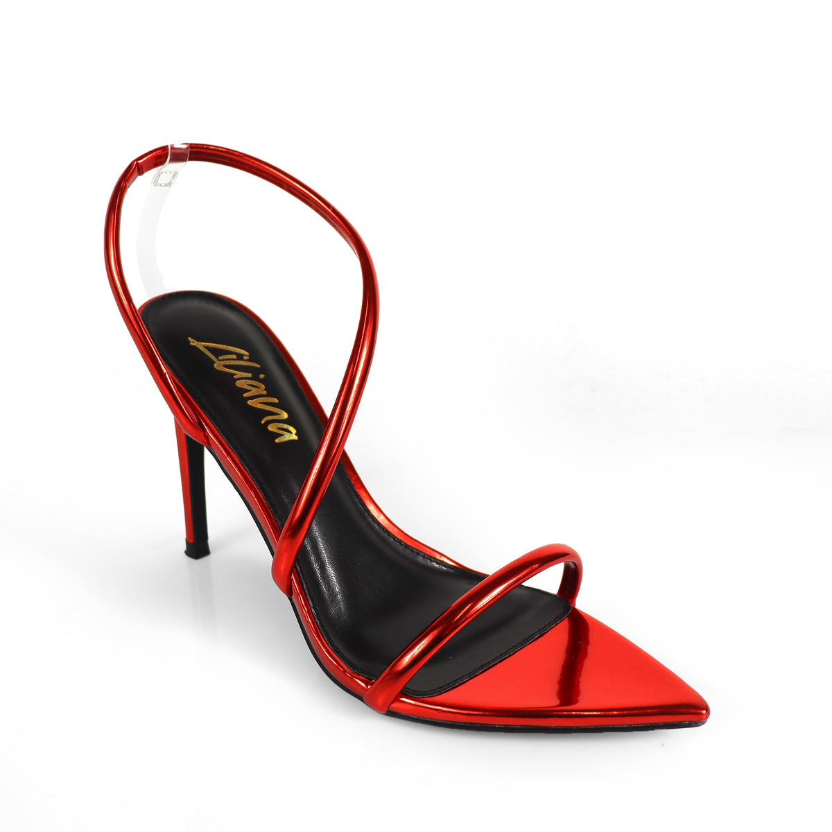 LAUCIA-38 POINTY OPEN TOE ANKLE STRAP W/ STILETTO HEEL
