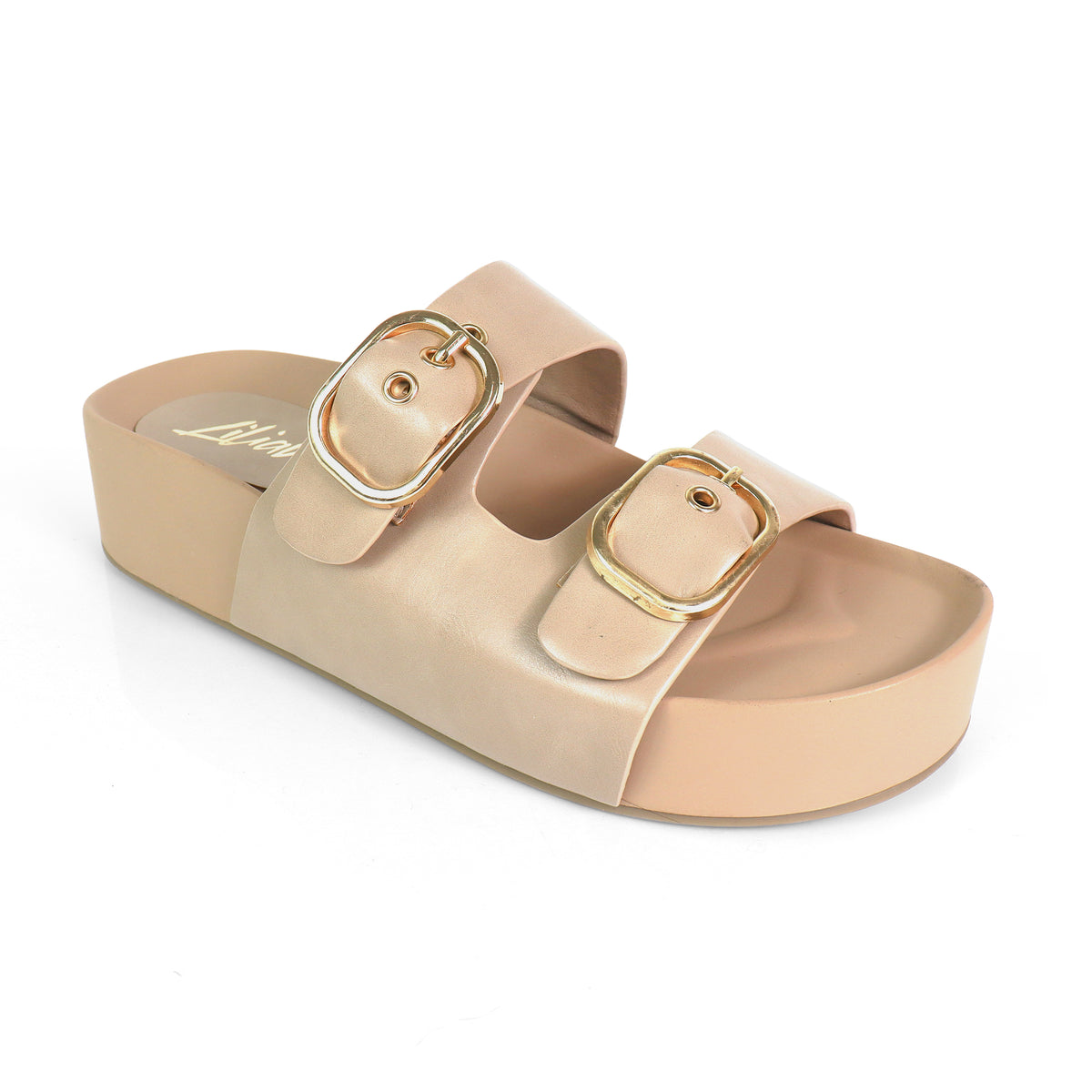 LUK-1 DUO BUCKLE WEDGE SANDAL