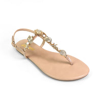 MARLO-250 PEARL SEASHELL THONG SANDALS