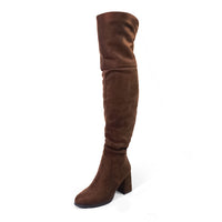 MARTELLA-1 OVER KNEE SUEDE W/ CHUNCKY HEEL