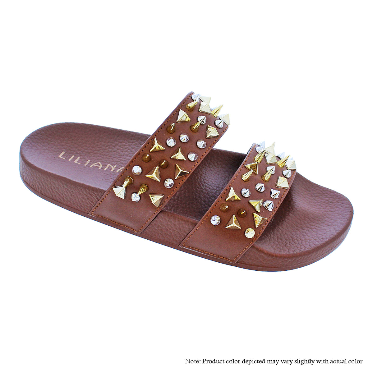 MAXIE-5 SLIDE WITH SPIKES & STUDS SLIPPER